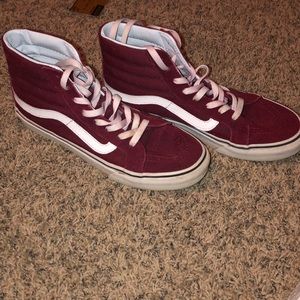 Sk8 hi Vans Burgundy size 8.5